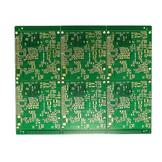Gold-sinking impedance half-hole 6-layer circuit board